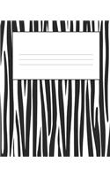 ZEBRA Composition Notebook: 7.5 X 9.25 Primary Ruled 110 pages book for girls, kids, school, students and teachers