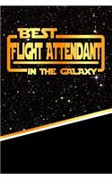 The Best Flight Attendant in the Galaxy: Isometric Dot Paper Notebook Book 120 Pages 6"x9"