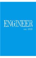 Engineer est. 2019: 6x9 Daily Planner 2019/2020 Graduation Gift for College or University Graduate for college, high school or students