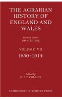 Agrarian History of England and Wales 3 Part Set: Volume 7, 1850-1914