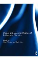 Modes and Meaning: Displays of Evidence in Education