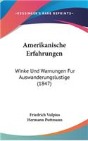 Amerikanische Erfahrungen