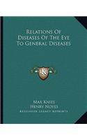 Relations Of Diseases Of The Eye To General Diseases