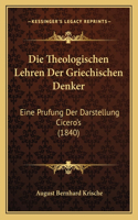 Die Theologischen Lehren Der Griechischen Denker