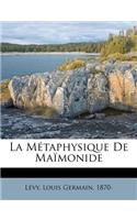 Métaphysique de Maïmonide