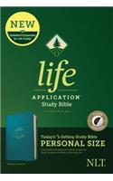 NLT Life Application Study Bible, Third Edition, Personal Size (Leatherlike, Teal Blue, Indexed)