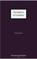 The Right to be Forgotten