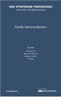 Oxide Semiconductors: Volume 1633