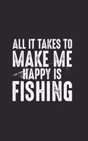 All It Takes To Make Me Happing Is Fishing: Super Calendrier Pour Chaque Pêcheur Et Petit Disciple. Idéal Pour Saisir Vos Dates De Pêche