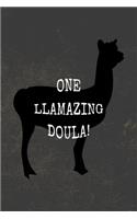 One Llamazing Doula: Funny Pun Gag Joke Gift Journal Notebook for Doula's, non-medical companions, midwife, labor, birth experience
