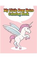 my little pony retro coloring book