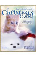Christmas Cuties: Bobcat Colouring Books for Charity 32 Grayscale Coloring Pages of Christmas themed animals