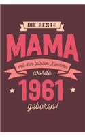 Die Beste Mama wurde 1961 geboren: Wochenkalender 2020 mit Jahres- und Monatsübersicht und Tracking von Gewohnheiten - Terminplaner - ca. Din A5
