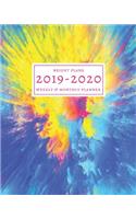 2019-2020: 16-Month Weekly and Monthly Planner/Calendar Sept 2019-Dec 2020 Colorful Powder Explosion Tie Dye