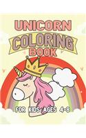 Unicorn Coloring Book for Kids Ages 4-8