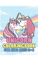 Unicorn Coloring Book for Kids Ages 2-4