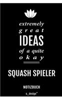 Notizbuch für Squash Spieler