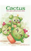 Cactus libro para colorear para niños: (1 Cactus)