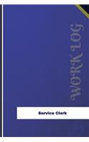 Service Clerk Work Log: Work Journal, Work Diary, Log - 126 pages, 6 x 9 inches(Orange Logs/Work Log)