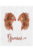 Gemini Zodiac Creative Notebook Journal: (8 X 10 Large)(Lined) Blank Composition Notebook Journal Organizer Planner Sketchbook Gratitude Diary Large Zodiac Astrology Horoscope Air Sign Symb