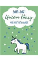 2019-2021 UNICORN DIARY One Month At A Glance