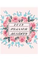 2019 Planner Monthly: 12 Month January 2019 to December 2019 for to Do List Calendar Schedule Organizer and Soclal Media Passwords and Journal Notebook with Inspirational Quotes