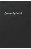 Secret Notebook: Blank Writing/Drawing Notebook, 200 Pages, 5.06 X 7.81 (12.85cm X 19.84 CM), White Paper, No Line(1 Notebook)