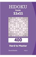 Hidoku Puzzles - 400 Hard to Master 11x11 Vol.6