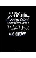 If I Had a Dollar for Everytime I Got Distracted. I Wish I Had Some Ice Cream: 4 Column Ledger