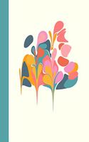 Journal: Minimalist Abstract Botanical Artwork 6 x 9, 114 Page College Ruled Notebook for Journaling, Note Taking, Gratitude and More
