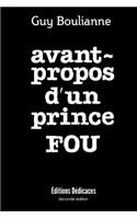 Avant-propos d'un prince fou