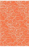 Journal Notebook Abstract Scribbles In Orange