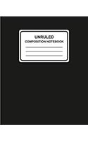 Unruled Composition Notebook