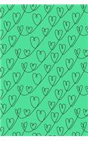 Journal Notebook Scribbly Hearts Pattern 4