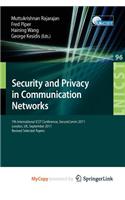 Security and Privacy in Communication Networks