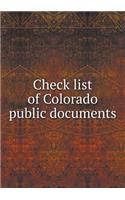 Check list of Colorado public documents
