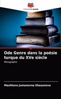 Ode Genre dans la poésie turque du XVe siècle