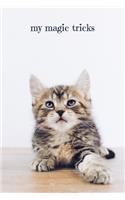 My magic tricks: To write down magic spells and tricks - Design: Cute cat