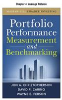 Portfolio Performance Measurement and Benchmarking, Chapter 4 - Average Returns