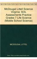 McDougal Littell Science Virginia: Sol Assessments Practice Grades 7 Life Science