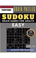 SUDOKU Easy: Jumbo 300 easy SUDOKU with answers Brain Puzzles Books for Beginners (sudoku book easy Vol.19)(19 Sudoku Book Easy)