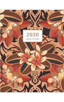 2020 Weekly Planner: Large 2020 Planner Weekly with Flower Coloring Pages (Volume 2)