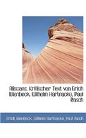 Aliscans. Kritischer Text Von Erich Wienbeck, Wilhelm Hartnacke, Paul Rasch