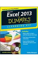 Excel 2013 eLearning Kit For Dummies
