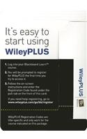 Fundamentals of Physics Extended, Tenth Edition Wileyplus Blackboard Card