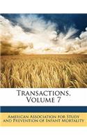 Transactions, Volume 7