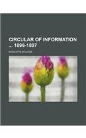 Circular of Information 1896-1897
