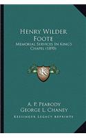 Henry Wilder Foote