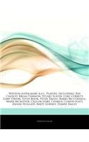 Articles on Weston-Super-Mare A.F.C. Players, Including: Ray Cashley, Brian Tinnion, Stuart Slater, Luke Corbett, Gary Owers, Steve Book, Peter Trego, Barry McConnell, Mark McKeever, Callum Hart, Charlie C
