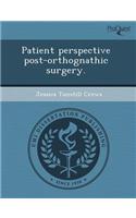 Patient Perspective Post-Orthognathic Surgery